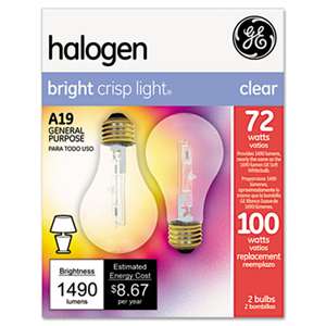 GE 78798 Halogen Bulb, Globe, 72 Watts