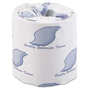 GENERAL SUPPLY Bath Tissue, Wrapped, 2-Ply, White, 500 Sheets/Roll, 96 Rolls/Carton