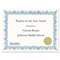 GEOGRAPHICS Award Certificates w/Gold Seals, 8-1/2 x 11, Unique Blue Border, 25/Pack