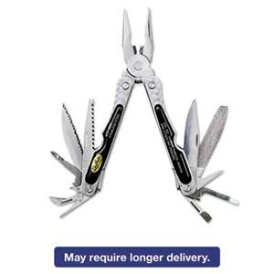 GREAT NECK SAW MFG. Folding 18-in-1 All-Purpose Stainless Steel Tool w/Belt Pouch