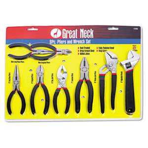 GREAT NECK SAW MFG. 8-Piece Steel Pliers and Wrench Tool Set