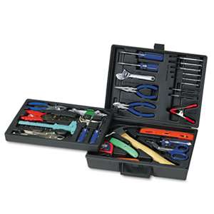 GREAT NECK SAW MFG. 110-Piece Home/Office Tool Kit, Drop Forged Steel Tools, Black Plastic Case