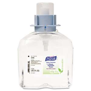 PURELL 519103 Advanced Green Certified Instant Hand Sanitizer Foam, 1200mL FMX Refill, 3/Ctn