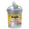 GO-JO INDUSTRIES Scrubbing Towels, Hand Cleaning, Fresh Citrus, 10 1/2 x12, 72/Canister