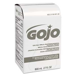 GO-JO INDUSTRIES Ultra Mild Lotion Soap w/Chloroxylenol Refill, Floral Balsam, 800mL, 12/Carton