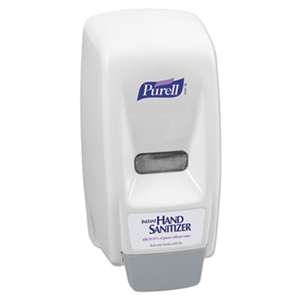 GO-JO INDUSTRIES Bag-In-Box Hand Sanitizer Dispenser, 800mL, 5 5/8w x 5 1/8d x 11h, White