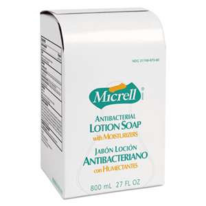 GO-JO INDUSTRIES MICRELL Antibacterial Lotion Soap Refill, Light Scent, Liquid, 800mL