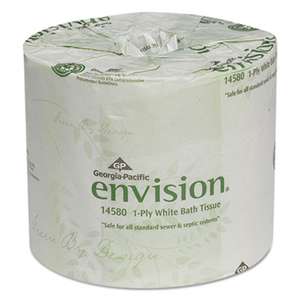 GEORGIA PACIFIC One-Ply Bathroom Tissue, 1210 Sheets/Roll, 80 Rolls/Carton