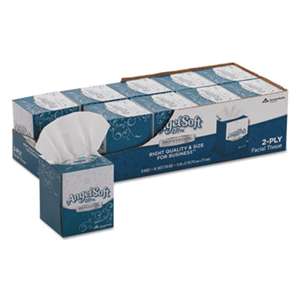 GEORGIA PACIFIC ps Ultra Facial Tissue, 2-Ply, White, 7 3/5 x 8 1/2, 96/Box, 10 Boxes/Carton