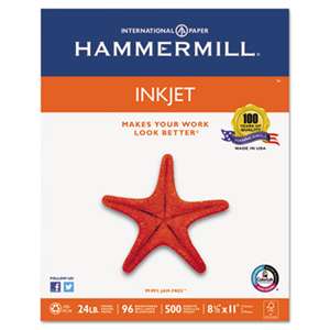 HAMMERMILL/HP EVERYDAY PAPERS Inkjet Paper, 96 Brightness, 24lb, 8 1/2 x 11, White, 500 Sheets/Ream