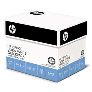 HEWLETT PACKARD COMPANY Office Ultra-White Paper, 92 Bright, 20lb, 8-1/2 x 11, 500/Ream, 5/Carton