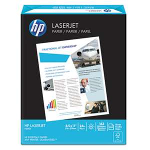 HEWLETT PACKARD COMPANY LaserJet Paper, 98 Brightness, 24lb, 8-1/2 x 11, Ultra White, 500 Sheets/Ream