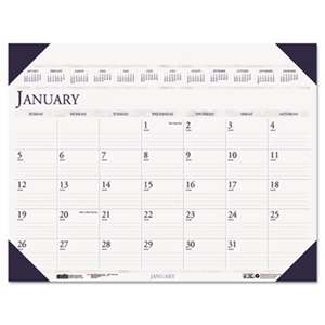 HOUSE OF DOOLITTLE Executive Monthly Desk Pad Calendar, 24 x 19, 2017