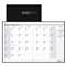 HOUSE OF DOOLITTLE Recycled Ruled Planner with Stitched Leatherette Cover, 8.5x11, Black, 2016-2018