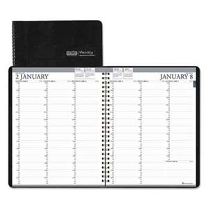 HOUSE OF DOOLITTLE Recycled Professional Weekly Planner, 15-Min Appointments, 8.5 x 11, Black, 2017