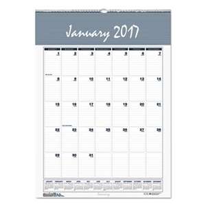 HOUSE OF DOOLITTLE Recycled Bar Harbor Wirebound Monthly Wall Calendar, 8 1/2 x 11, 2017