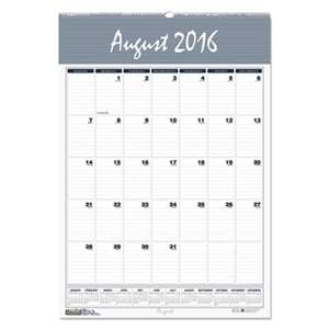 HOUSE OF DOOLITTLE Recycled Bar Harbor Wirebound Monthly Wall Calendar, 15 1/2 x 22, 2017