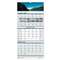 HOUSE OF DOOLITTLE Recycled Scenic Compact Three-Month Horizontal Wall Calendar, 8 x 17, 2016-2018