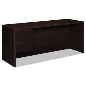 HON COMPANY 10500 Series 3/4-Height Left Pedestal Credenza, 72w x 24d x 29-1/2h, Mahogany