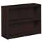 HON COMPANY 10500 Series Laminate Bookcase, Two-Shelf, 36w x 13-1/8d x 29-5/8h, Mahogany