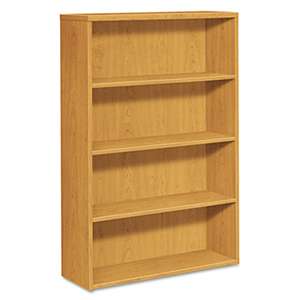 HON COMPANY 10500 Series Laminate Bookcase, Four-Shelf, 36w x 13-1/8d x 57-1/8h, Harvest