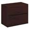 HON COMPANY 10500 Series Two-Drawer Lateral File, 36w x 20d x 29-1/2h, Mahogany