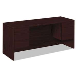 HON COMPANY 10500 Series Kneespace Credenza With 3/4-Height Pedestals, 60w x 24d, Mahogany