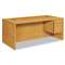 HON COMPANY 10500 Series Large "L" or "U" Right 3/4-Height Ped Desk, 72 x 36, Harvest
