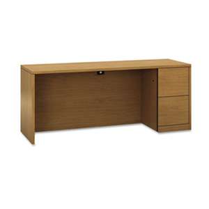 HON COMPANY 10500 Series Full-Height Right Pedestal Credenza, 72w x 24d x 29-1/2h, Harvest