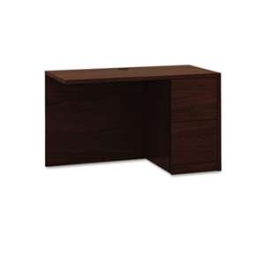 HON COMPANY 10500 Series l Workstation Return, Full-Height Right Ped, 48w X 24d, Mahogany