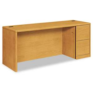 HON COMPANY 10700 Series Right Pedestal Credenza, 72w x 24d x 29 1/2h, Harvest