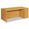 HON COMPANY 10700 Single Pedestal Desk, Full Right Pedestal, 72w x 36d x 29 1/2h, Harvest