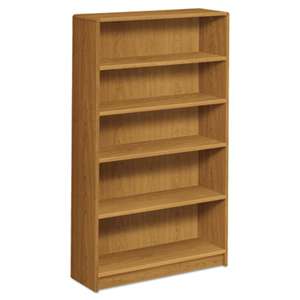 HON COMPANY 1890 Series Bookcase, Five Shelf, 36w x 11 1/2d x 60 1/8h, Harvest