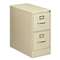 HON COMPANY 210 Series Two-Drawer, Full-Suspension File, Letter, 28-1/2d, Putty