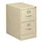 HON COMPANY 310 Series Two-Drawer, Full-Suspension File, Legal, 26-1/2d, Putty