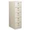 HON COMPANY 310 Series Five-Drawer, Full-Suspension File, Legal, 26-1/2d, Light Gray