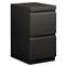 HON COMPANY Efficiencies Mobile Pedestal File w/Two File Drawers, 19-7/8d, Charcoal