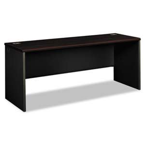 HON COMPANY 38000 Series Desk Shell, 72w x 24d x 29-1/2h, Mahogany/Charcoal