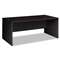 HON COMPANY 38000 Series Desk Shell, 72w x 36d x 29-1/2h, Mahogany/Charcoal