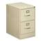 HON COMPANY 510 Series Two-Drawer, Full-Suspension File, Legal, 29h x25d, Putty