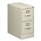 HON COMPANY 510 Series Two-Drawer Full-Suspension File, Letter, 29h x25d, Light Gray