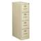 HON COMPANY 510 Series Four-Drawer, Full-Suspension File, Letter, 52h x25d, Putty