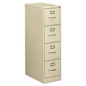 HON COMPANY 510 Series Four-Drawer, Full-Suspension File, Letter, 52h x25d, Putty