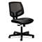 HON COMPANY Volt Series Mesh Back Leather Task Chair, Black