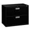 HON COMPANY 600 Series Two-Drawer Lateral File, 36w x 19-1/4d, Black