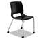 HON COMPANY Motivate Seating 4-Leg Stacking Chair, Onyx/Platinum, 2/Carton