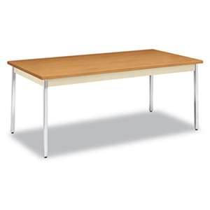 HON COMPANY Utility Table, Rectangular, 72w x 36d x 29h, Harvest/Putty