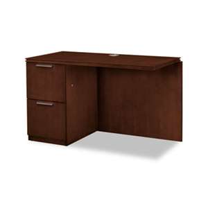 HON COMPANY Arrive Left Return For Right Pedestal Desk, 48w x 24d x 29-1/2h, Shaker Cherry