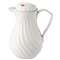 HORMEL CORP Poly Lined Carafe, Swirl Design, 40oz Capacity, White