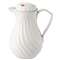 HORMEL CORP Poly Lined Carafe, Swirl Design, 64oz Capacity, White